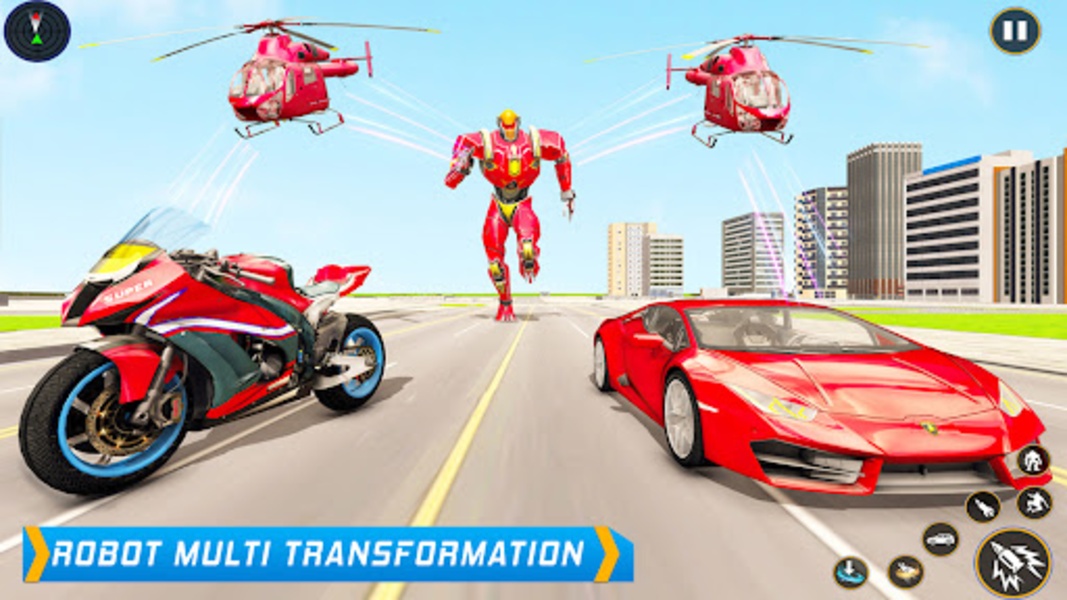 Helicopter Robot Car Game - Preview 1