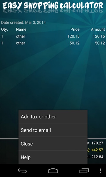 Easy Shopping Calculator - Preview 8