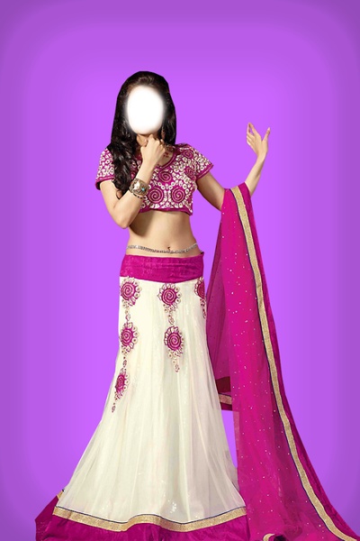 Fancy Saree Blouse Photo Suit - Preview 5