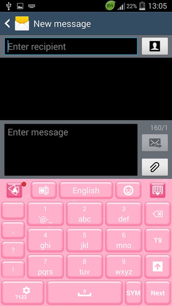 Keyboard Pink Hearts - Preview 2
