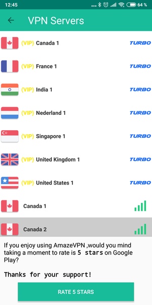 AmazeVPN - Preview 4