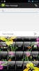 Theme x TouchPal Glass Black Flowers screenshot 5