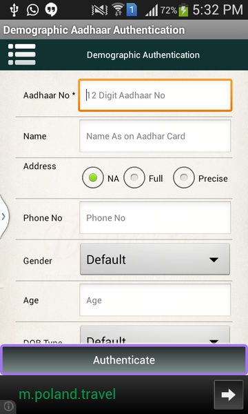 Aadhaar Authentication - Preview 2
