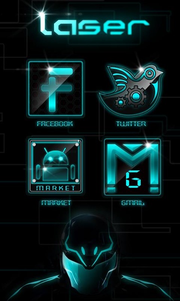 Laser GOLauncher EX Theme - Preview 5