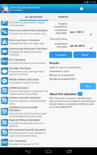 Financial Calculators Free - Preview 8