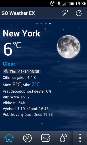 GO Weather EX Czech Language - Preview 1