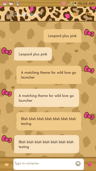Wild Love GO SMS - Preview 1