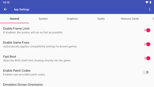 قائمة ألعاب PS2 في محاكي Aether SX2