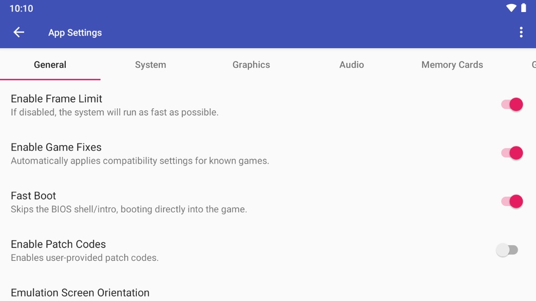 AetherSX2 screenshot