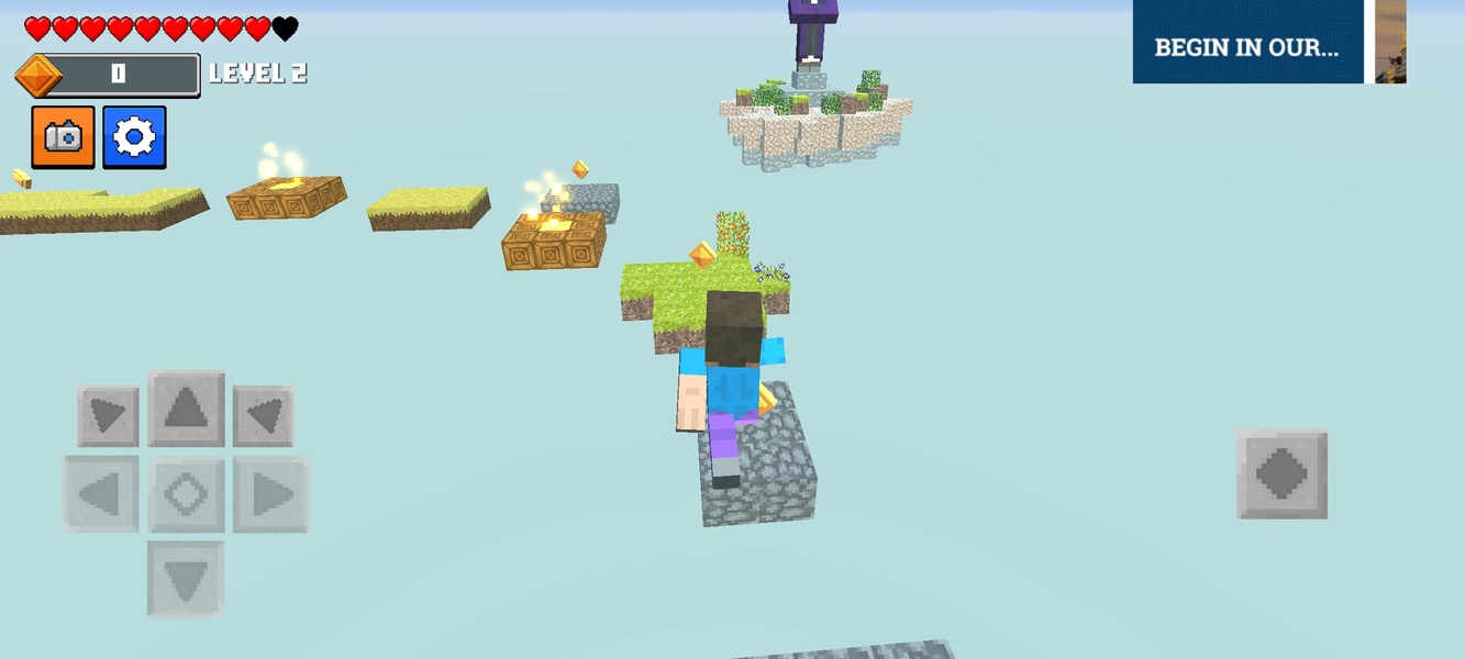 Baixe Craft Parkour: 3D Blocky Race no PC com MEmu