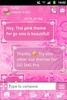 GO SMS Pro Theme Pink Flowers screenshot 3