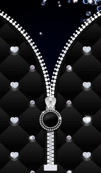 Diamond Zipper Lock Screen - Preview 2