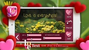 Love Text on Pictures Editor screenshot 2