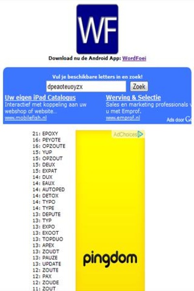 Wordfeud Help - Preview 1