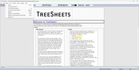 Treesheets screenshot 3