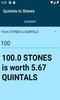 Quintals to Stones converter screenshot 1