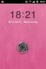 GO Locker Theme Pink Cute Rose screenshot 2
