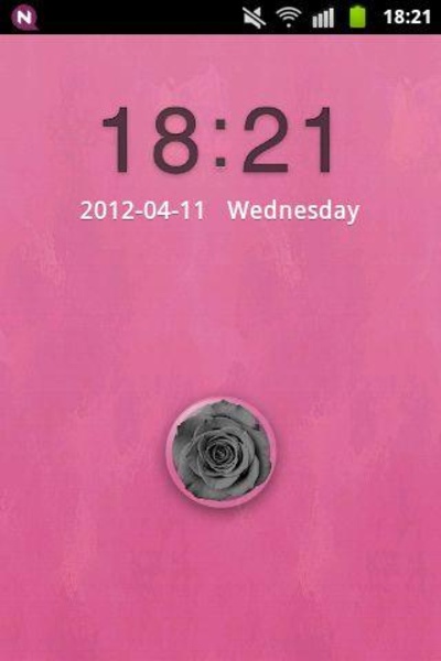 GO Locker Theme Pink Cute Rose - Preview 2