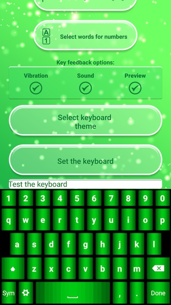 Neon Green Emoticon Keyboard - Preview 6