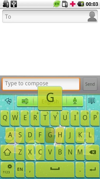 GO Keyboard Brisk2012 theme - Preview 3