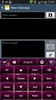 GO Keyboard Pink Black Theme screenshot 4