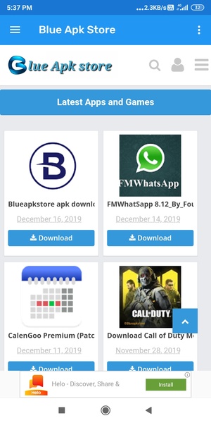 Blue Apk Store - Preview 2
