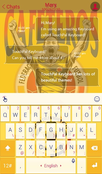 TouchPal SkinPack COL of FIFA - Preview 2