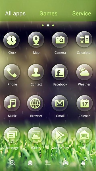 Green GOLauncher EX Weather 2in1 - Preview 3