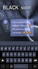 Black Night Emoji Keyboard screenshot 2