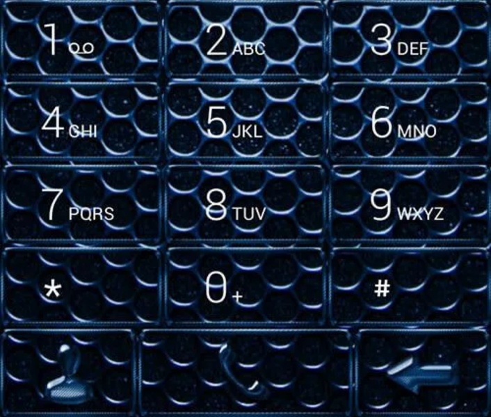 exDialer Carbon Metal Blue theme - Preview 1
