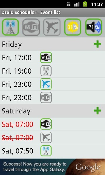 Droid Scheduler - Preview 1