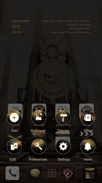 Gold Rush GOLauncher EX Theme - Preview 1