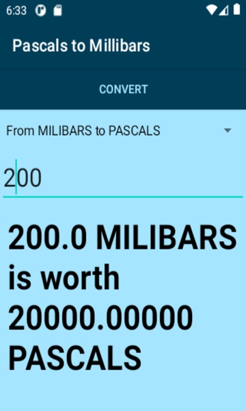 Pascals to Millibars converter - Preview 2