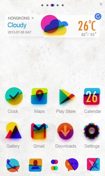 Color Evil GOLauncher EX Theme - Preview 5