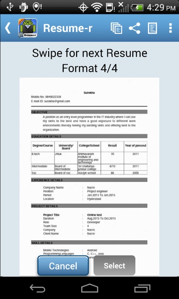 Resume-r - Preview 3