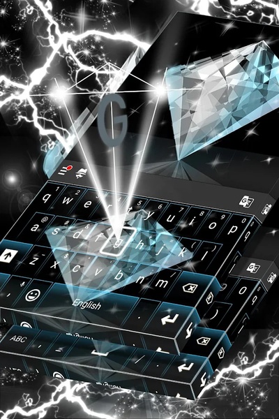 GO Keyboard Diamond Themes - Preview 2