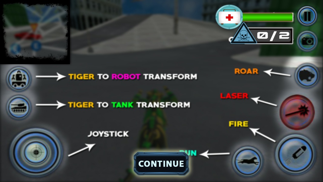 Furious Wild Tiger Robot Tank Robot Transform Game - Preview 6