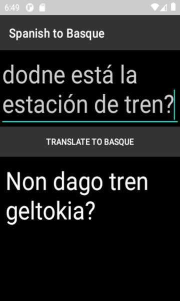 Spanish to Basque Translator - Preview 2