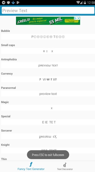 Cool Fancy Text Generator - Preview 1