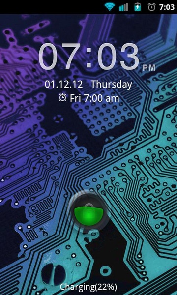 GO Locker White FourKey Theme - Preview 1