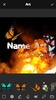 Fire Effect Name Art Maker screenshot 1