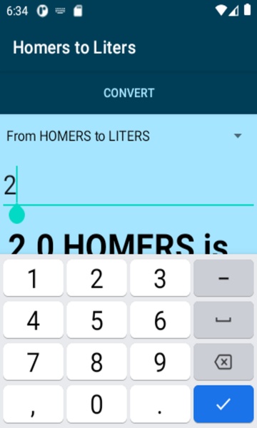 Homers to Liters converter - Preview 3
