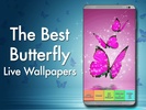 Pink Butterfly Live Wallpaper screenshot 4