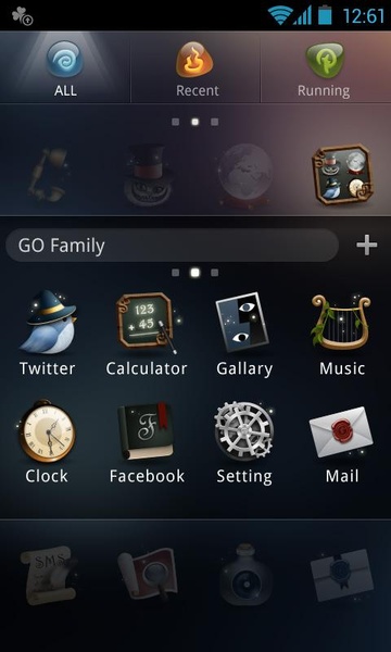 Mage GOLauncher EX Theme - Preview 1