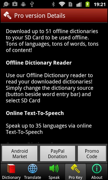 Multi Lang Dictionary + Translate + Speak - Preview 15
