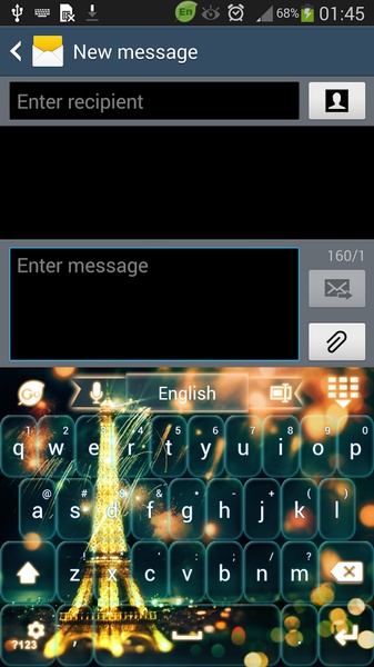 GO Keyboard Eiffel Paris Glow - Preview 5