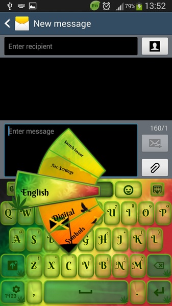 GO Keyboard Rasta Theme - Preview 7