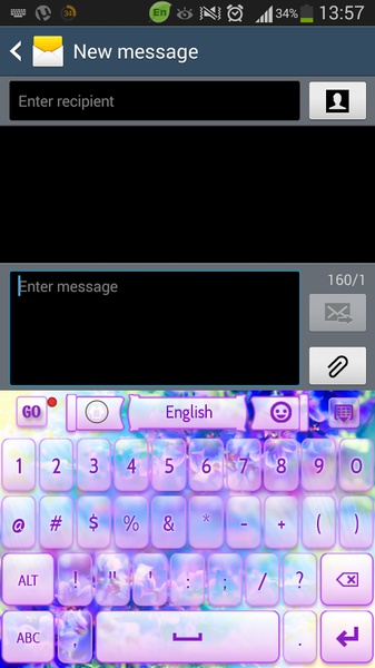 GO Keyboard Flower Keyboard Theme - Preview 11