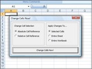 Excel Change Absolute References to Relative References and Relative to Absolute in Multiple Cells Software screenshot 1