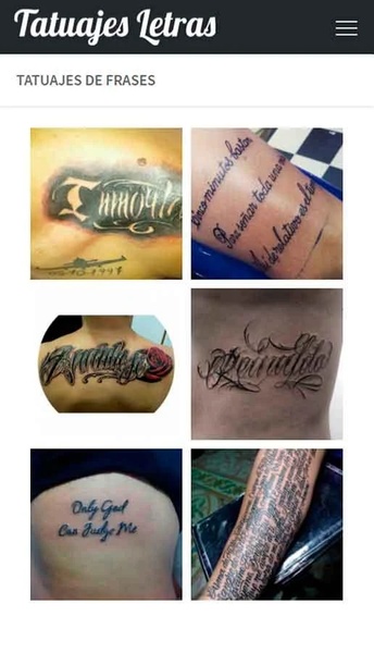 Tatuajes de Letras - Preview 1